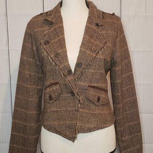🧥Mandee🧥 Tweed Brown Blazer